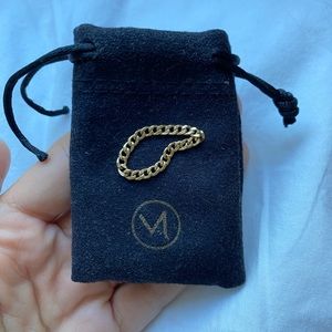 Mejuri 14K Gold Thin Chain Ring